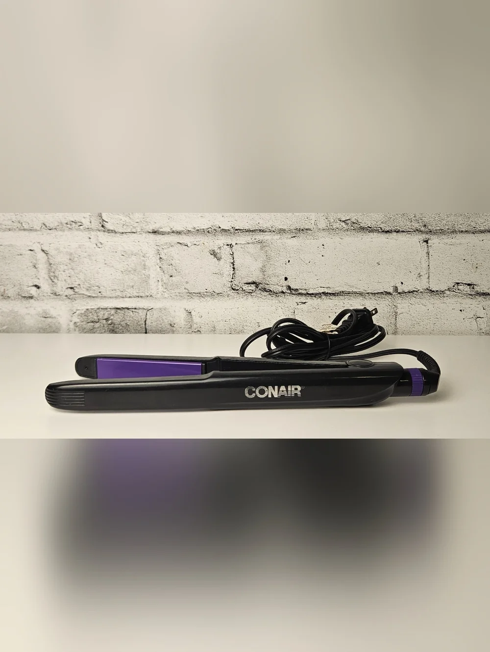 Conair Ceramic Flat Iron Hair Straightener Adjustable Heat Purple Plates - Picture 1 of 8